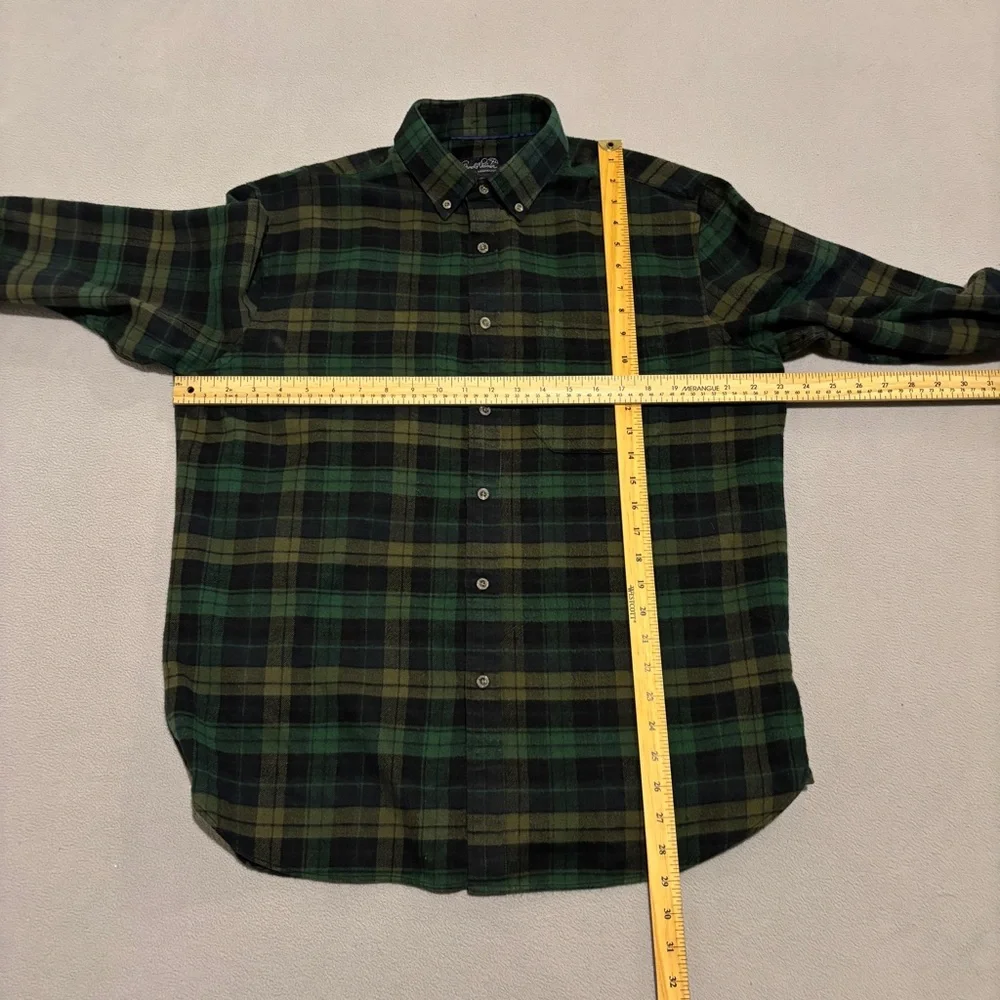 Arnold Palmer Flannel Shirts Mens Large‎ Green Spring Festival Lumberjack Preppy - Picture 4 of 7